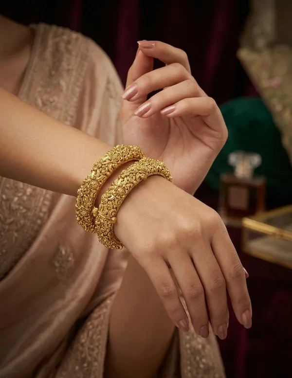 Gold_Premium_Base_Metal_Brass_Bangles_For_Women