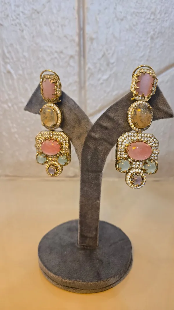 Yellow_Premium_Brass_Earring_For_Women