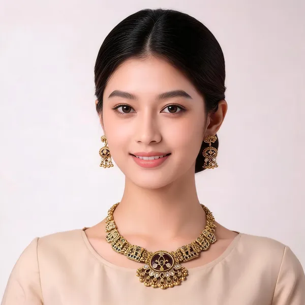 Gold_Premium_Brass_Necklace_Set_For_Women