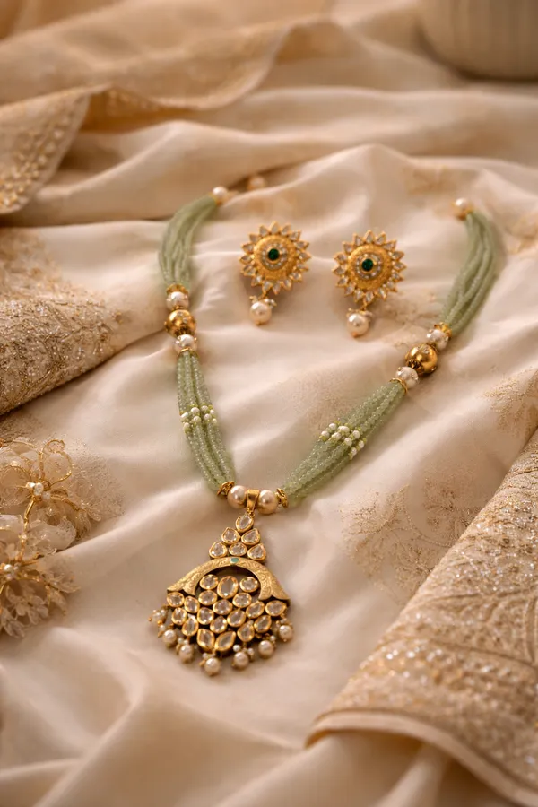 Blue_And_Gold_Premium_Brass_Necklace_Set_For_Women