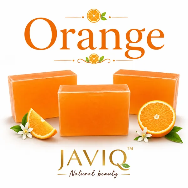 Javiq_Orange_Extract_Vitamin_C_Brightening_Handcrafted_Soap_Pack_Of_3