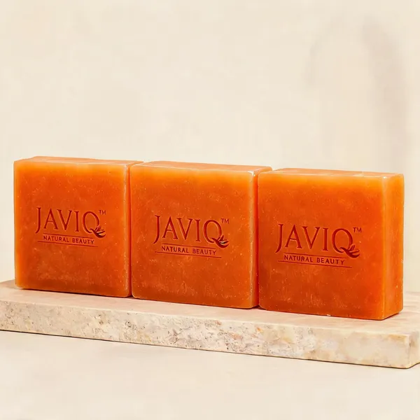 Javiq_Orange_Extract_Vitamin_C_Brightening_Handcrafted_Soap_Pack_Of_3