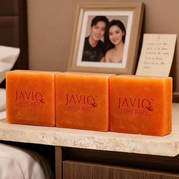 Javiq_Orange_Extract_Vitamin_C_Brightening_Handcrafted_Soap_Pack_Of_3