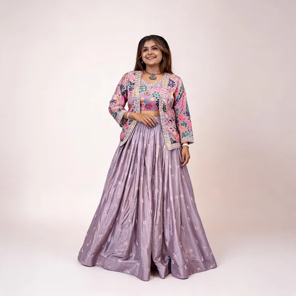 Pastel_Lilac_Pure_Chinon_Floral_Printed_Lehenga_Set_For_Women