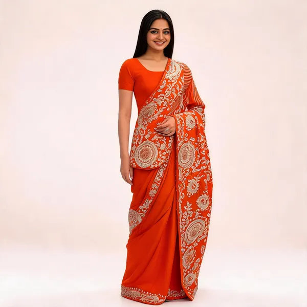 Kesariya_Rangoli_Silk_Embroidered_Pre-Draped_Saree_For_Women