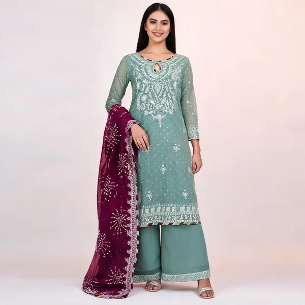 Green_Faux_Georgette_Embroidered_Palazzo_Set_For_Women
