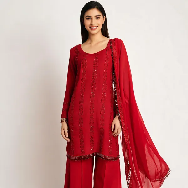 Crimson_Rangoli_Silk_Embellished_Kurta_Set_For_Women