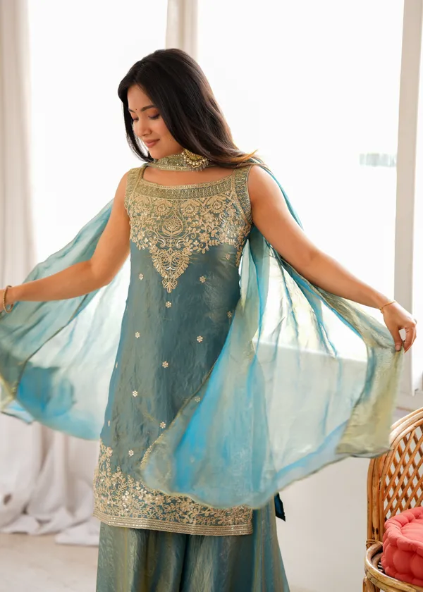 Teal_Embroidered_Kurta_Palazzo_Suit_Set_for_Women