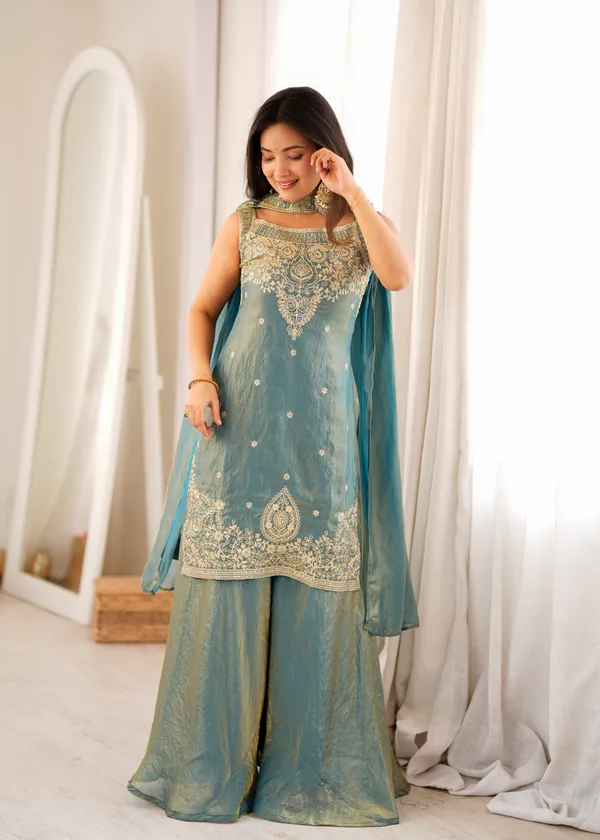 Teal_Embroidered_Kurta_Palazzo_Suit_Set_for_Women