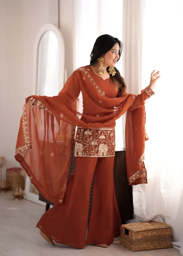 Rust_Embroidered_Ethnic_Suit_Set_for_Women