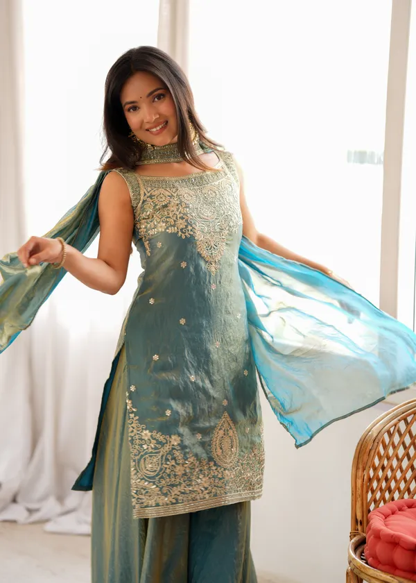Teal_Embroidered_Kurta_Palazzo_Suit_Set_for_Women