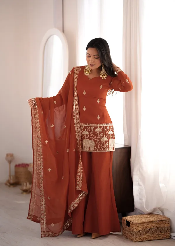 Rust_Embroidered_Ethnic_Suit_Set_for_Women