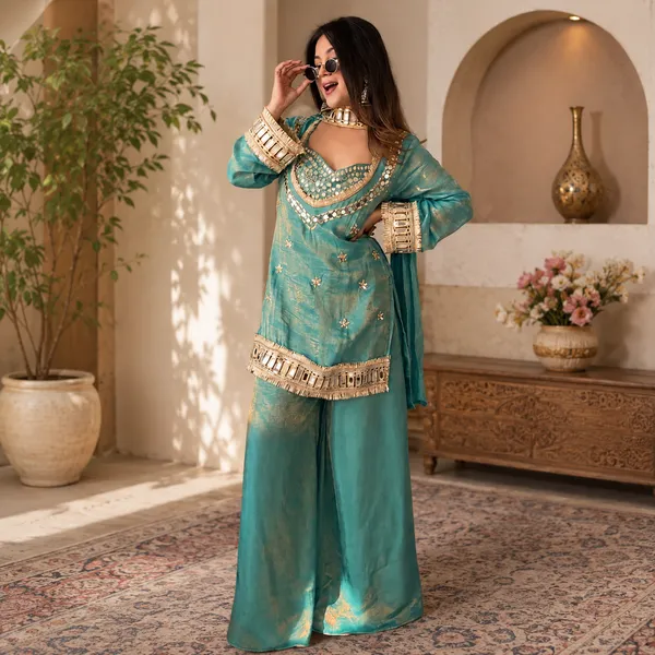 Sea_Green_Silk_Mirror_Embroidered_Sharara_Suit_For_Women