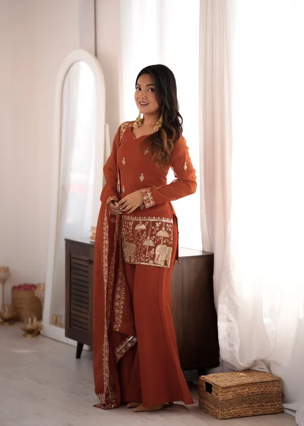 Rust_Embroidered_Ethnic_Suit_Set_for_Women
