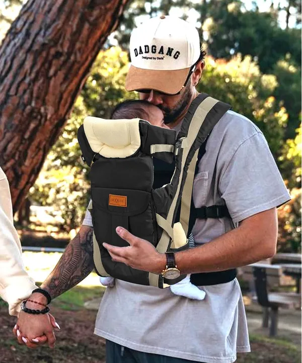 Black_And_Cream_Cotton_4-In-1_Adjustable_Baby_Carrier_For_Baby