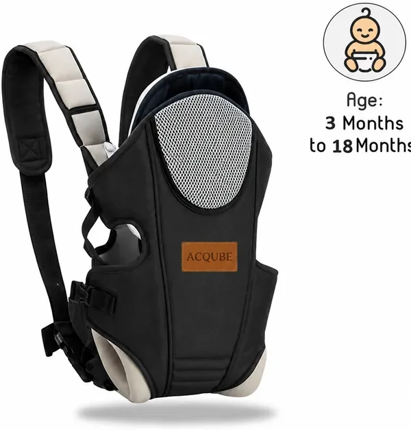 Black_Cotton_Ergonomic_Adjustable_Baby_Carrier_For_Baby