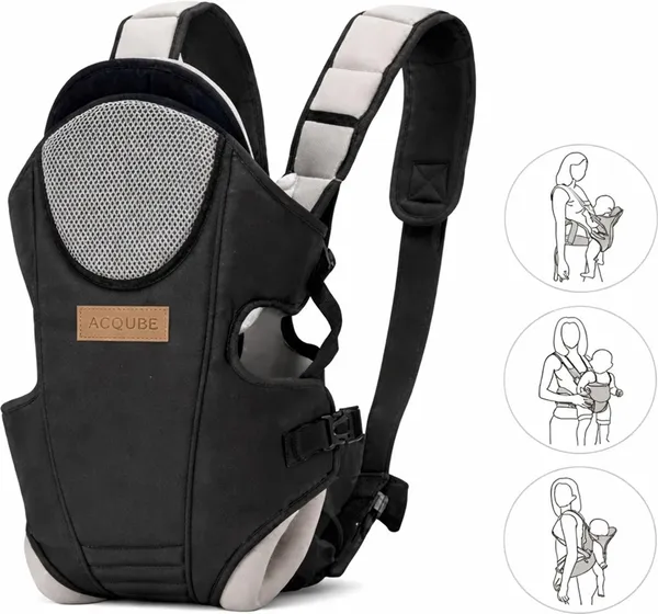 Black_Cotton_Ergonomic_Adjustable_Baby_Carrier_For_Baby