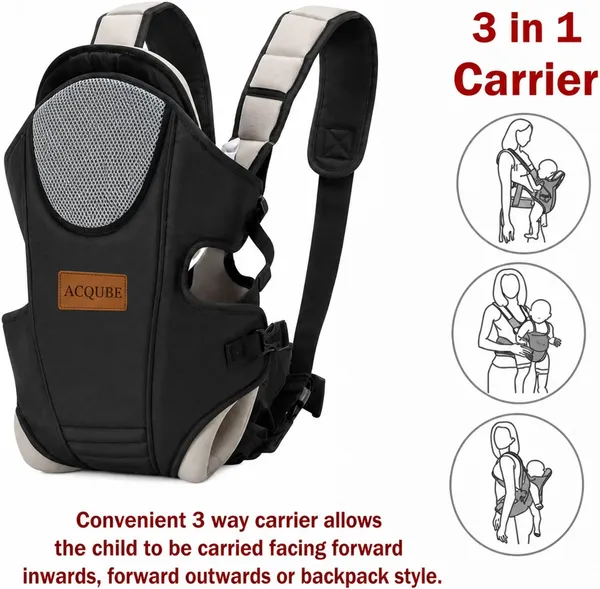 Black_Cotton_Ergonomic_Adjustable_Baby_Carrier_For_Baby