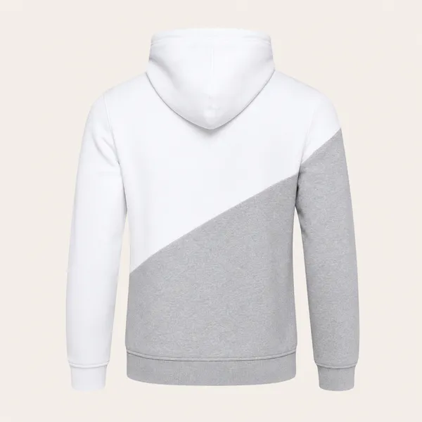 GoCro_Men's_White_Colour_Block_Hooded_Sweatshirt