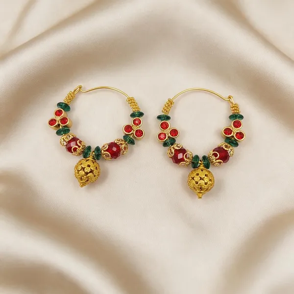 Traditional_Red_&_Green_Beaded_Brager_Without_Chain