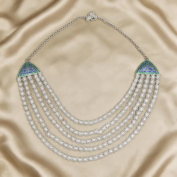 Silver_Plated_Multilayer_Traditional_Chandrahaar