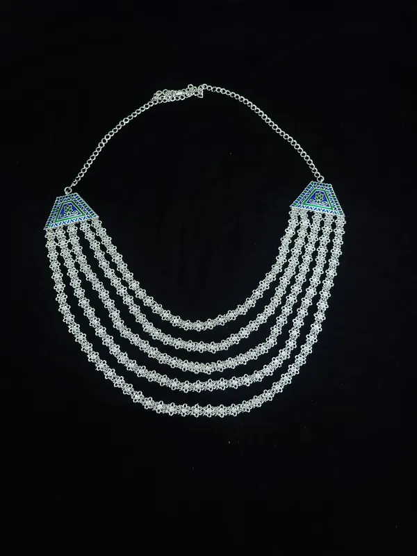 Silver_Plated_Cascading_Multilayer_Traditional_Chandrahaar