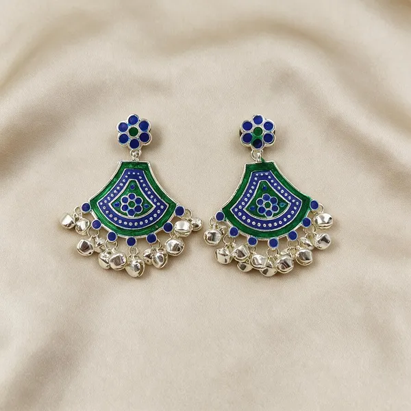 Shield_Silhouette_Silver_Plated_Jhumki