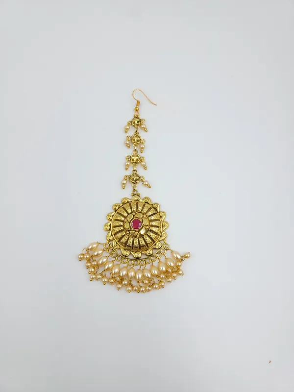 Traditional_Ruby_Center_Pearl_Fringe_Maangtika