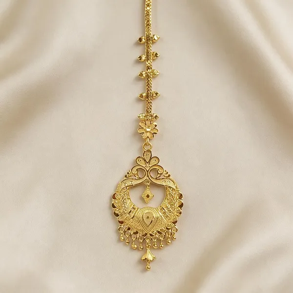 Peacock_Drop_Gold_Maangtika