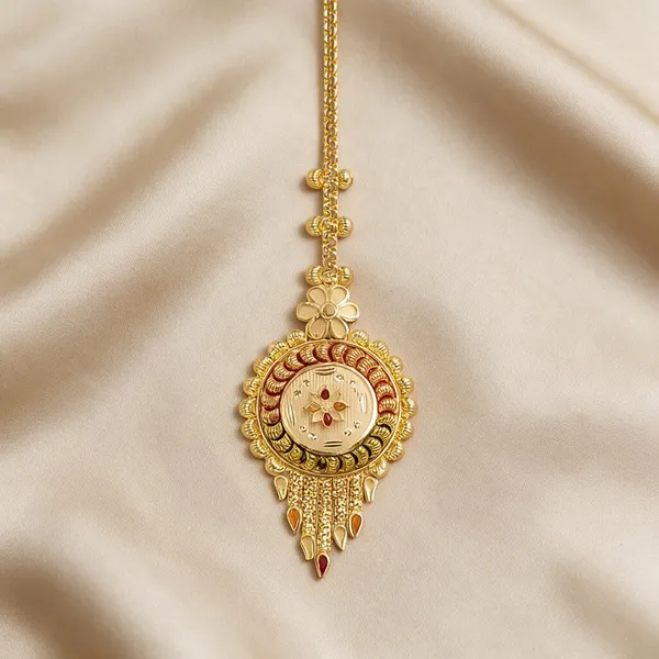 Antique_Gold_Round_Medallion_Maangtika