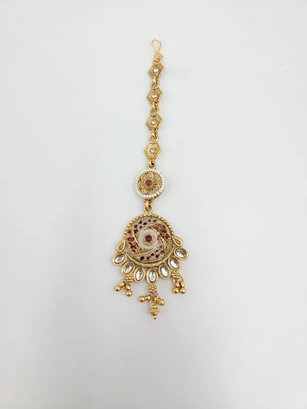 Ruby_Pearl_Floral_Maangtika
