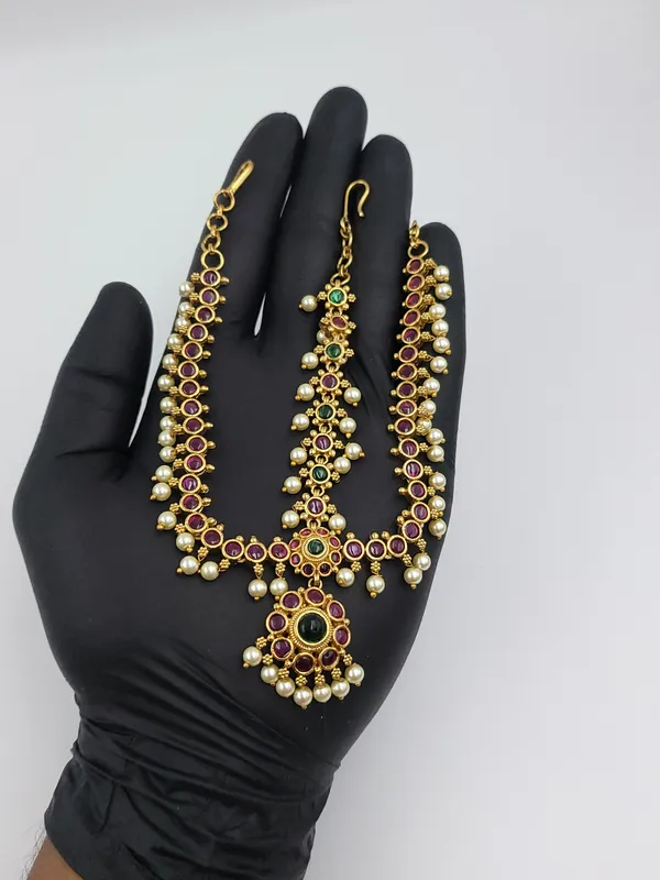 Royal_Meenakari_Pearl_Matapatti