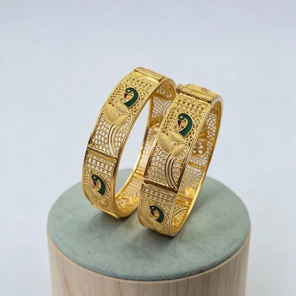 24K_Peacock_Traditional_Bangles
