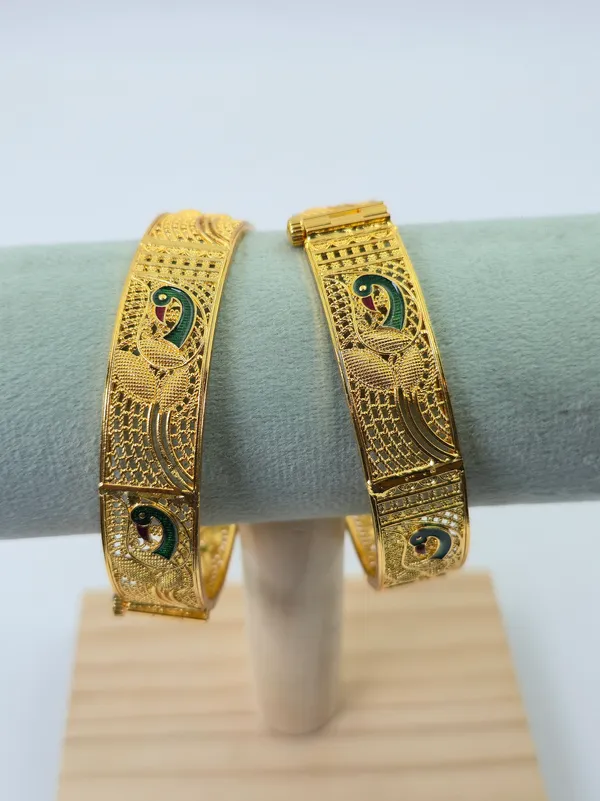 24K_Peacock_Traditional_Bangles