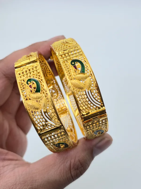 24K_Peacock_Traditional_Bangles