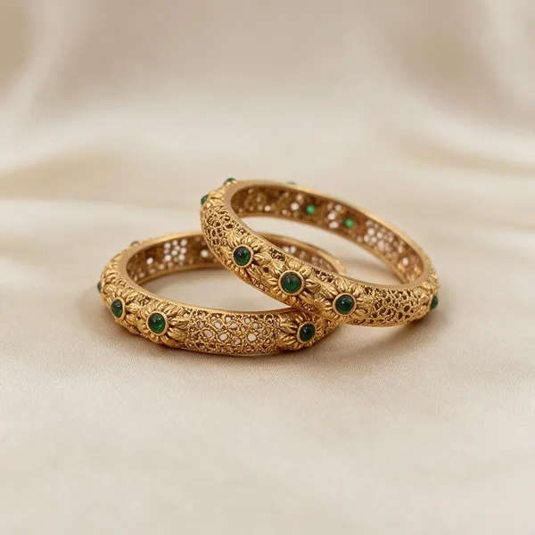 Traditional_Bangles_Floral_Emerald_Set_Of_2