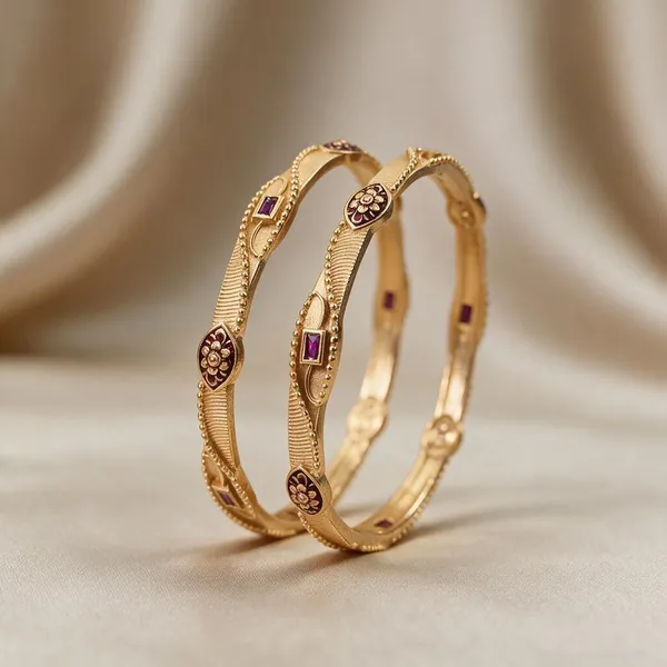 Traditional_Bangles_24K_Meena_Work_Set_Of_2