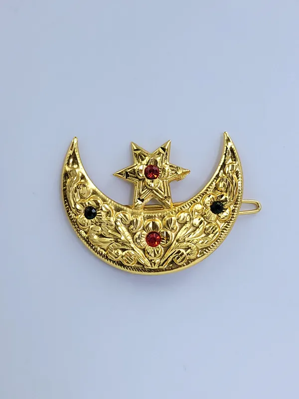 Antique_Gold_Plated_Crescent_Moon_Star_Red_Stone_Traditional_Hair_Chaak