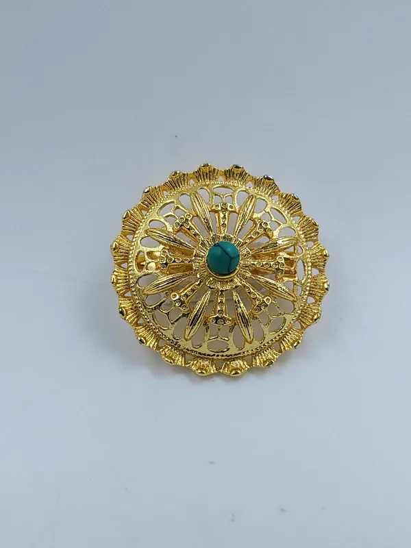 Gold_Plated_Round_Filigree_Turquoise_Stone_Traditional_Hair_Chaak