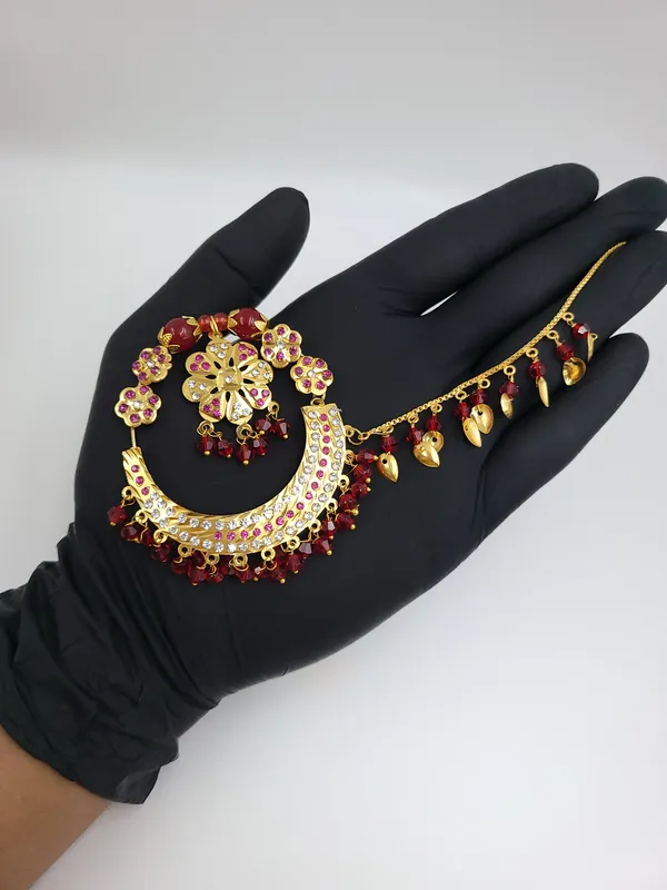 Royal_Red_&_Pink_Stone_Floral_Nath
