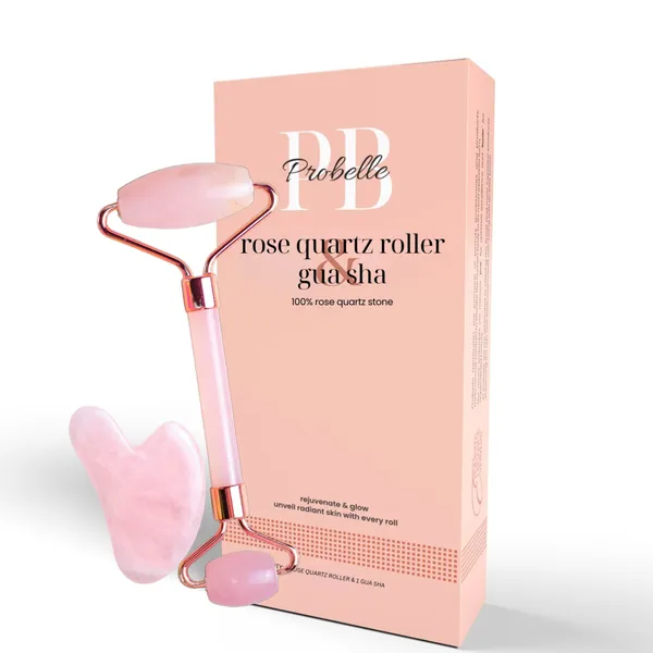 Probelle_Premium_Rose_Quartz_Roller_&_Gua_Sha_Set