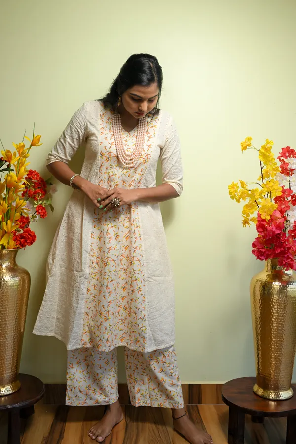 Sri_Cotton_Kurti_With_Pant_Kurta_Set_For_Women