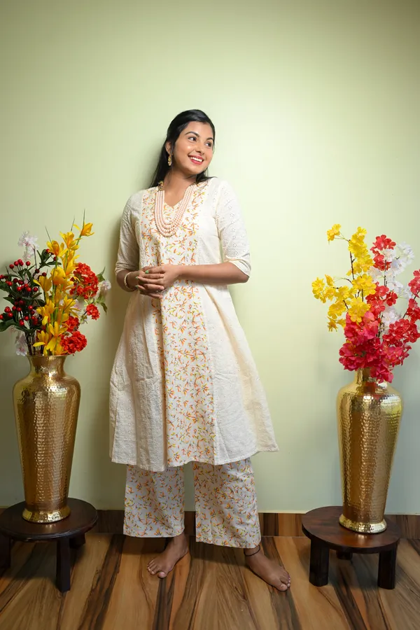 Sri_Cotton_Kurti_With_Pant_Kurta_Set_For_Women