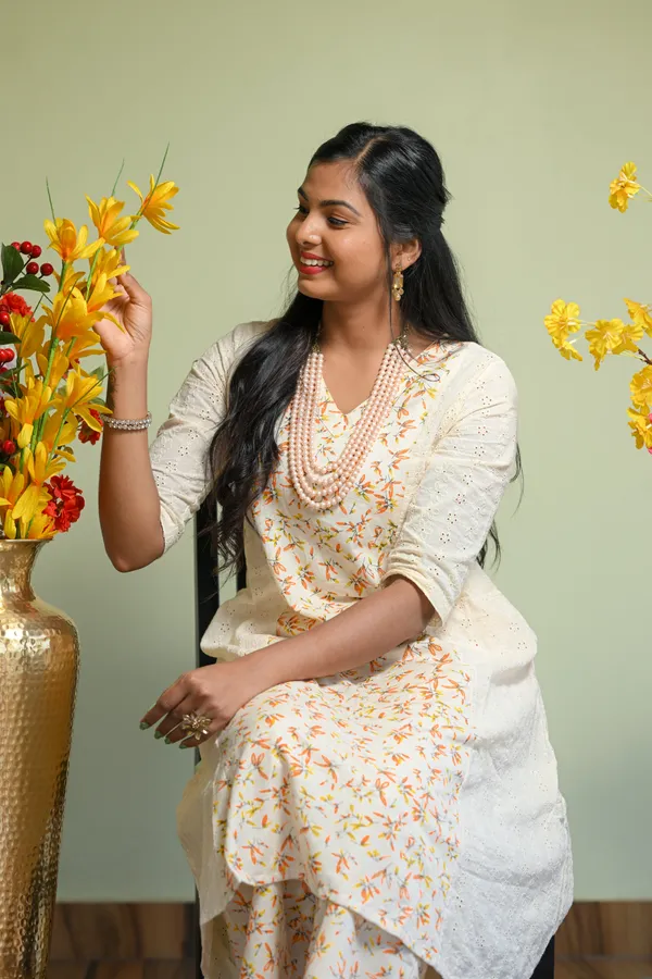 Sri_Cotton_Kurti_With_Pant_Kurta_Set_For_Women