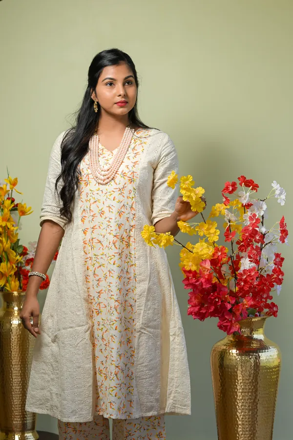 Sri_Cotton_Kurti_With_Pant_Kurta_Set_For_Women