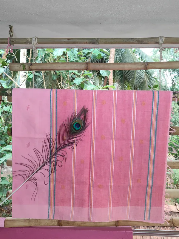 Srinakshgeeth_Kalpana_Special_Udupi_Handloom_Gi_Tagged_Saree_In_Soft_Blush_Pink_With_Deep_Rose_Pink_Pallu