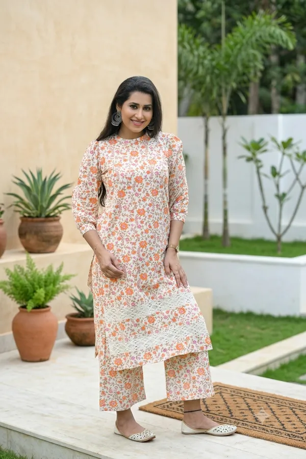 Reeth_Cotton_Kurti_With_Pant_Kurta_Set_For_Women