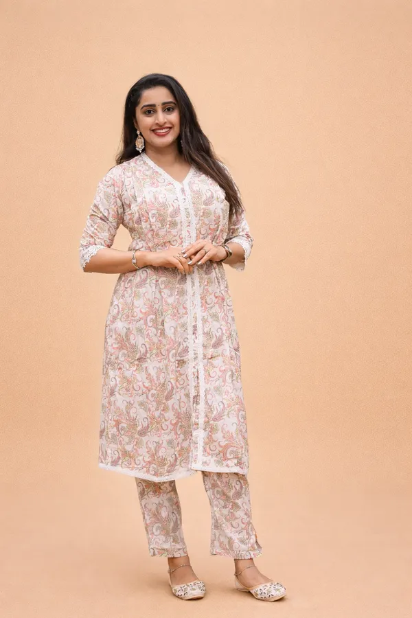 Ditya_Cotton_Kurti_With_Pant_Kurta_Set_For_Women