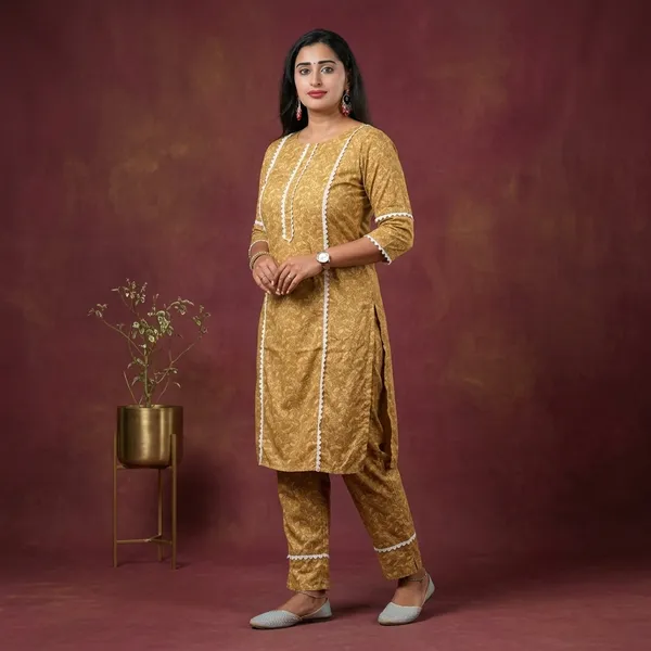 Aarna_Cotton_Kurti_With_Pant_Kurta_Set_For_Women