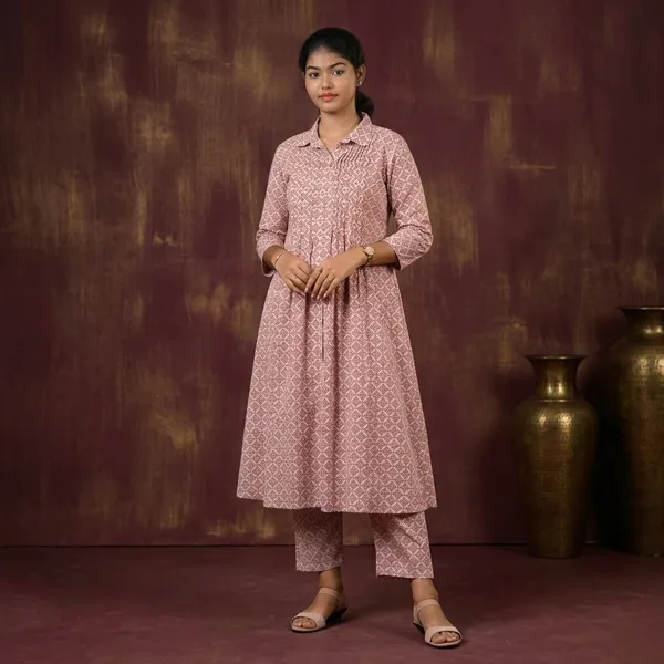 Amogh_Cotton_Kurti_With_Pant_Kurta_Set_For_Women